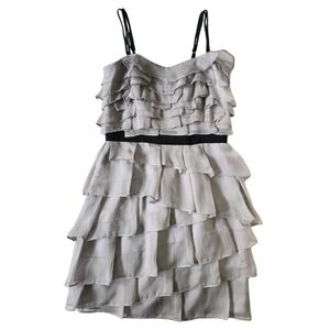 Anthropologie Greylin Womens Small Strappy Pleated Party Cocktail Mini Dress